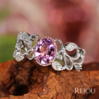 ����M�s���N�T�t�@�C�A 1.1ct �n�[�g�A���h�L���[�s�b�h�_�C�������h(H&C) �v���`�i �����O(�w��)