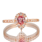 �p�p���`�A�T�t�@�C�A 0.3ct �_�C�������h 0.3ct �s���N�S�[���h �����O(�w��)