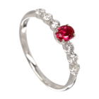 ����M�s�W�����u���b�h���r�[ 0.3ct �n�[�g�A���h�L���[�s�b�h�_�C�������h(H&C) �v���`�i �����O(�w��)