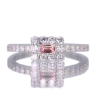 �p�p���`�A�T�t�@�C�A 0.14ct �_�C�������h 0.4ct �v���`�i �����O(�w��)
