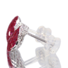 �ySIZUKU�z���r�[ 4.86ct ���[�Y�J�b�g�_�C�������h 0.18ct �z���C�g�S�[���h �s�A�X