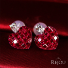 �ySIZUKU�z���r�[ 4.86ct ���[�Y�J�b�g�_�C�������h 0.18ct �z���C�g�S�[���h �s�A�X