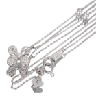 �ySIZUKU�z���[�Y�J�b�g�_�C�������h 0.24ct �_�C�������h 0.19ct �v���`�i �l�b�N���X