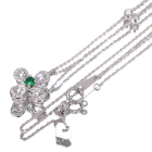 �ySIZUKU�z�G�������h ��0.1ct ���[�Y�J�b�g�_�C�������h 0.53ct �_�C�������h 0.16ct �v���`�i �l�b�N���X