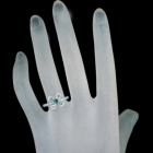 �ySIZUKU�z�G�������h ��0.1ct ���[�Y�J�b�g�_�C�������h 0.35ct �_�C�������h 0.23ct �v���`�i �����O(�w��)