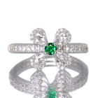 �ySIZUKU�z�G�������h ��0.1ct ���[�Y�J�b�g�_�C�������h 0.35ct �_�C�������h 0.23ct �v���`�i �����O(�w��)