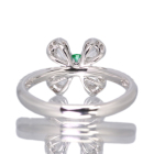 �ySIZUKU�z�G�������h ��0.1ct ���[�Y�J�b�g�_�C�������h 0.35ct �_�C�������h 0.23ct �v���`�i �����O(�w��)