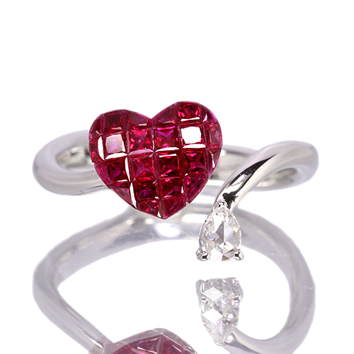 第470回抽選販売＞「SIZUKU」ルビー 1.48ct ローズカットダイヤモンド