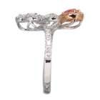 �ySIZUKU�z�p�p���`�A�T�t�@�C�A 0.23ct ���[�Y�J�b�g�_�C�������h 0.4ct �_�C�������h 0.4ct �v���`�i �s���N�S�[���h �����O(�w��)