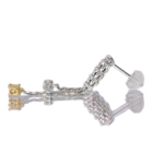 �C�G���[�_�C�������h 0.113ct/0.102ct/FIY/SI2 �_�C�������h�v���`�i �C�G���[�S�[���h �s�A�X