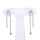 �C�G���[�_�C�������h 0.113ct/0.102ct/FIY/SI2 �_�C�������h�v���`�i �C�G���[�S�[���h �s�A�X