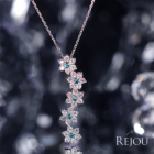 �u���W���Y�p�C���o�g���}���� 0.07ct �_�C�������h 0.4ct �z���C�g�S�[���h �l�b�N���X