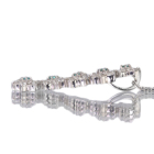 �u���W���Y�p�C���o�g���}���� 0.07ct �_�C�������h 0.4ct �z���C�g�S�[���h �l�b�N���X