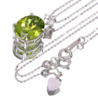 �y���h�b�g 3.6ct �_�C�������h �z���C�g�S�[���h �l�b�N���X