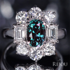 �A���L�T���h���C�g 2.0ct �_�C�������h 1.8ct �v���`�i �����O(�w��)