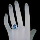 �T���^�}���A�A�N�A�}���� 5.6ct ���[�Y�J�b�g�_�C�������h 0.6ct �v���`�i �����O(�w��)