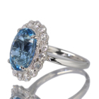 �T���^�}���A�A�N�A�}���� 5.6ct ���[�Y�J�b�g�_�C�������h 0.6ct �v���`�i �����O(�w��)