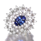 �R�[���t�����[�u���[�T�t�@�C�A 1.1ct �_�C�������h �v���`�i �����O(�w��)