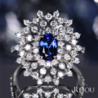 �R�[���t�����[�u���[�T�t�@�C�A 1.1ct �_�C�������h �v���`�i �����O(�w��)