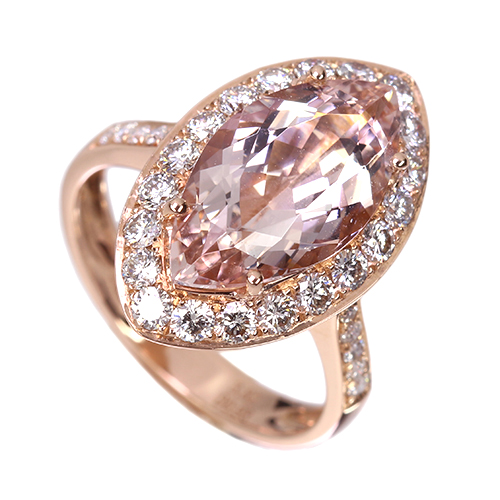 第471回抽選販売＞モルガナイト 3.8ct ダイヤモンド 約1ct ピンク