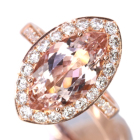 �����K�i�C�g 3.8ct �_�C�������h ��1ct �s���N�S�[���h �����O(�w��)