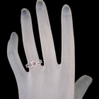 �s���N�_�C�������h 0.139ct/FOP/I1 �s���N�_�C�������h 0.082ct/0.081ct �_�C�������h 0.3ct �v���`�i �����O(�w��)