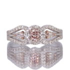 �s���N�_�C�������h 0.139ct/FOP/I1 �s���N�_�C�������h 0.082ct/0.081ct �_�C�������h 0.3ct �v���`�i �����O(�w��)