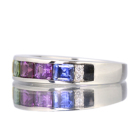 �t�@���V�[�J���[�T�t�@�C�A 1.3ct �_�C�������h�v���`�i �����O(�w��)