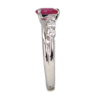 �n�[�g�V�F�C�v���r�[ 0.6ct �_�C�������h 0.2ct �v���`�i �����O(�w��)