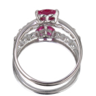 �n�[�g�V�F�C�v���r�[ 0.6ct �_�C�������h 0.2ct �v���`�i �����O(�w��)