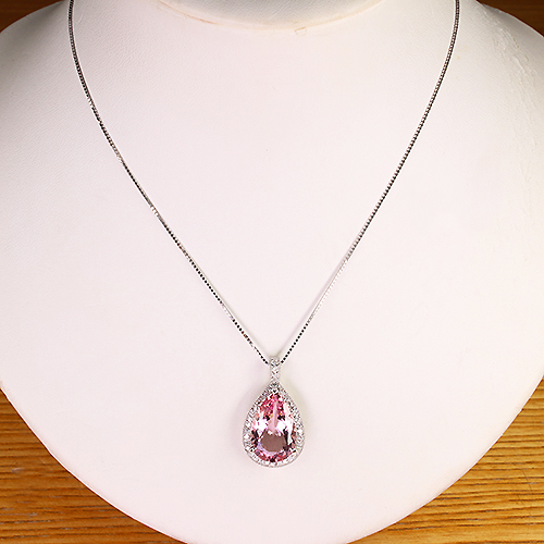 第472回抽選販売＞モルガナイト 7.1ct ダイヤモンド 0.4ct プラチナ
