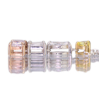 �s���N�_�C�������h 0.252ct/FLPP/I1 �C�G���[�_�C�������h 0.091ct/FIY/SI2 �_�C�������h 0.2ct �v���`�i �C�G���[�S�[���h �s���N�S�[���h �l�b�N���X