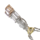 �s���N�_�C�������h 0.252ct/FLPP/I1 �C�G���[�_�C�������h 0.091ct/FIY/SI2 �_�C�������h 0.2ct �v���`�i �C�G���[�S�[���h �s���N�S�[���h �l�b�N���X