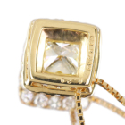 �C�G���[�_�C�������h 0.81ct/LY/VS1 �_�C�������h ��0.3ct �C�G���[�S�[���h �l�b�N���X