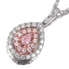 �s���N�_�C�������h 0.056ct/FP/I1 �_�C�������h 0.2ct �v���`�i �s���N�S�[���h �l�b�N���X