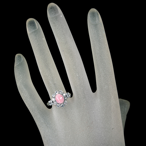 コンクパール 2.2ct ダイヤモンド 1.2ct プラチナ リング(指輪)【品質