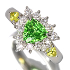 �O���[���K�[�l�b�g�i�c�@�{���C�g�j 1.3ct �C�G���[�g���}���� 0.3ct �_�C�������h 0.6ct �v���`�i �����O(�w��)