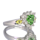 �O���[���K�[�l�b�g�i�c�@�{���C�g�j 1.3ct �C�G���[�g���}���� 0.3ct �_�C�������h 0.6ct �v���`�i �����O(�w��)