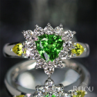 �O���[���K�[�l�b�g�i�c�@�{���C�g�j 1.3ct �C�G���[�g���}���� 0.3ct �_�C�������h 0.6ct �v���`�i �����O(�w��)