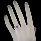 �s���N�T�t�@�C�A 1.1ct �_�C�������h 0.8ct �v���`�i �����O(�w��)