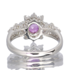 �s���N�T�t�@�C�A 1.1ct �_�C�������h 0.8ct �v���`�i �����O(�w��)