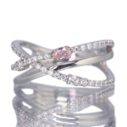 �s���N�_�C�������h 0.11ct/FLOP/VS2 �_�C�������h 0.2ct �v���`�i �s���N�S�[���h �����O(�w��)