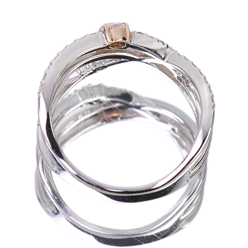 ピンクダイヤモンド 0.11ct/FLOP/VS2 ダイヤモンド 0.2ct プラチナ