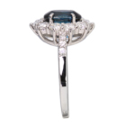 �C���f�B�S���C�g�g���}����(�u���[�g���}����) 1.4ct �_�C�������h 0.8ct �v���`�i �����O(�w��)