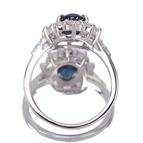インディゴライトトルマリン(ブルートルマリン) 1.4ct ダイヤモンド