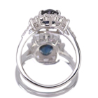 �C���f�B�S���C�g�g���}����(�u���[�g���}����) 1.4ct �_�C�������h 0.8ct �v���`�i �����O(�w��)