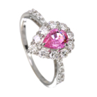 �p�p���`�A�T�t�@�C�A 0.5ct �_�C�������h 0.6ct �v���`�i �����O(�w��)