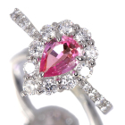 �p�p���`�A�T�t�@�C�A 0.5ct �_�C�������h 0.6ct �v���`�i �����O(�w��)