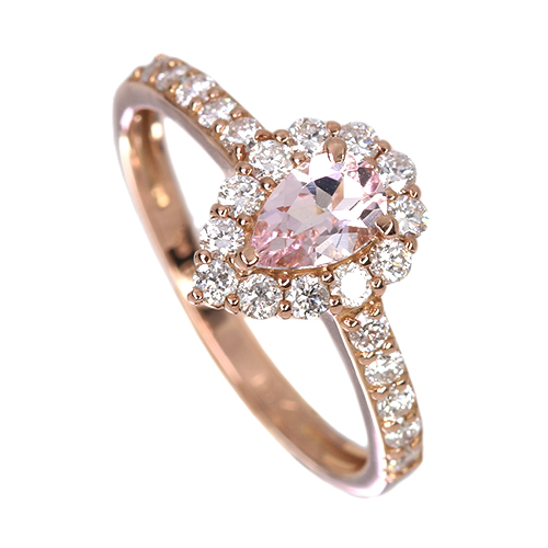 第472回抽選販売＞モルガナイト 0.36ct ダイヤモンド 0.4ct ピンク
