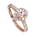 �����K�i�C�g 0.36ct �_�C�������h 0.4ct �s���N�S�[���h �����O(�w��)